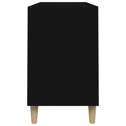 Scarpiera Nera 102x36x60 cm in Legno Multistrato