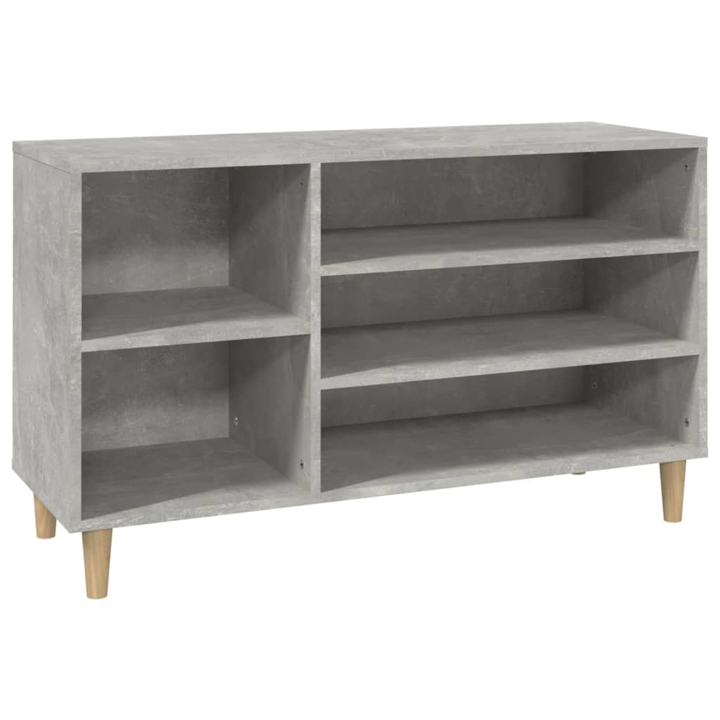 Scarpiera Grigio Cemento 102x36x60 cm in Legno Multistrato - homemem39