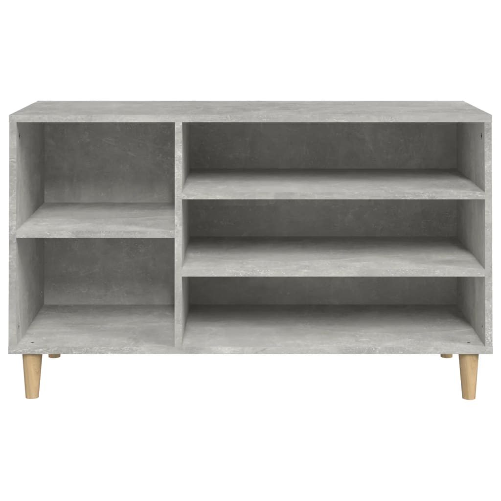 Scarpiera Grigio Cemento 102x36x60 cm in Legno Multistrato - homemem39