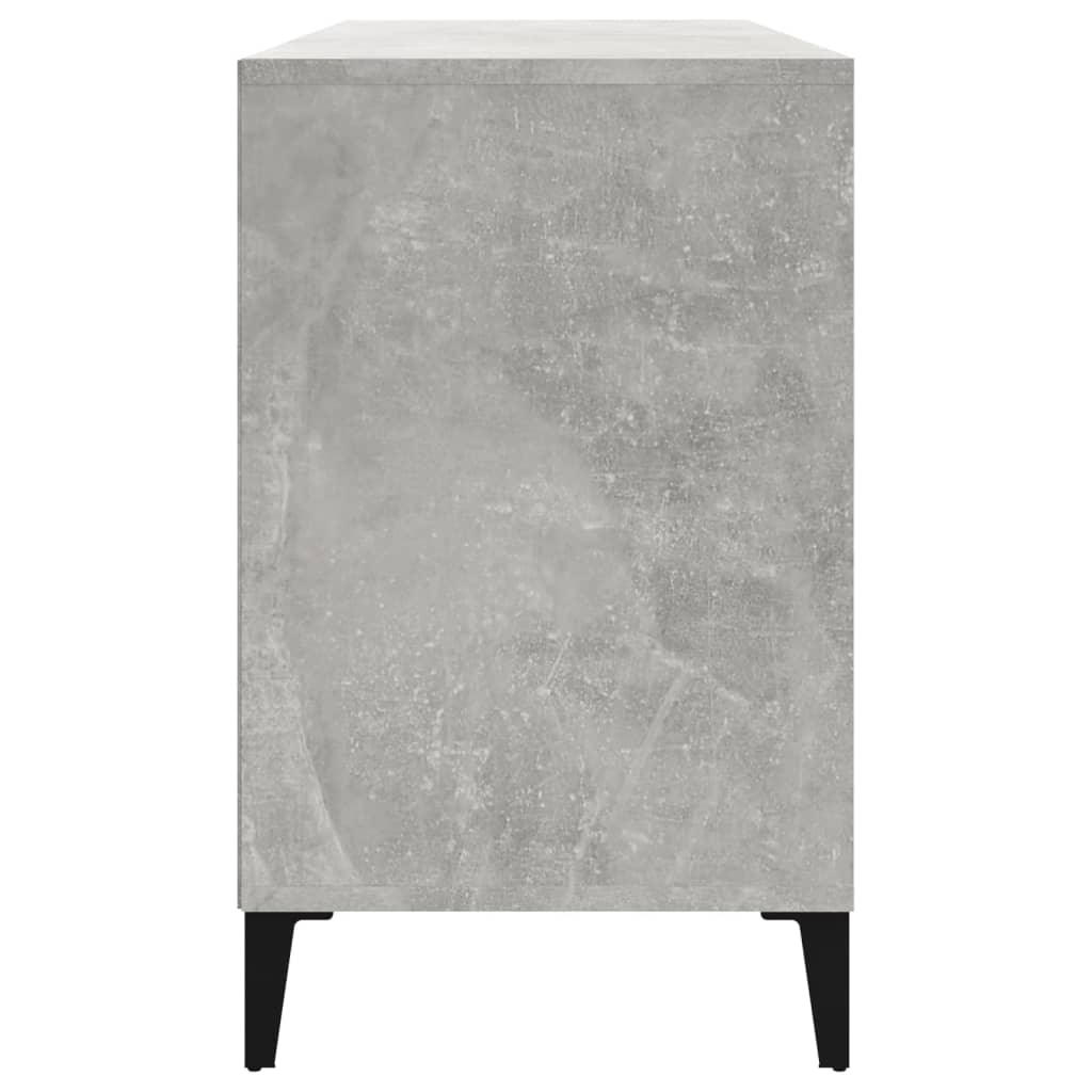 Scarpiera Grigio Cemento 102x36x60 cm in Legno Multistrato - homemem39