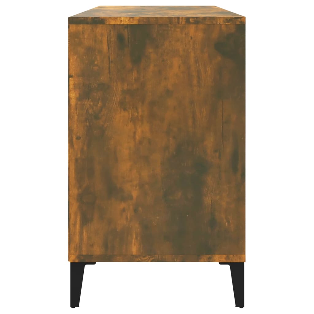 Scarpiera Rovere Fumo 102x36x60 cm in Legno Multistrato - homemem39