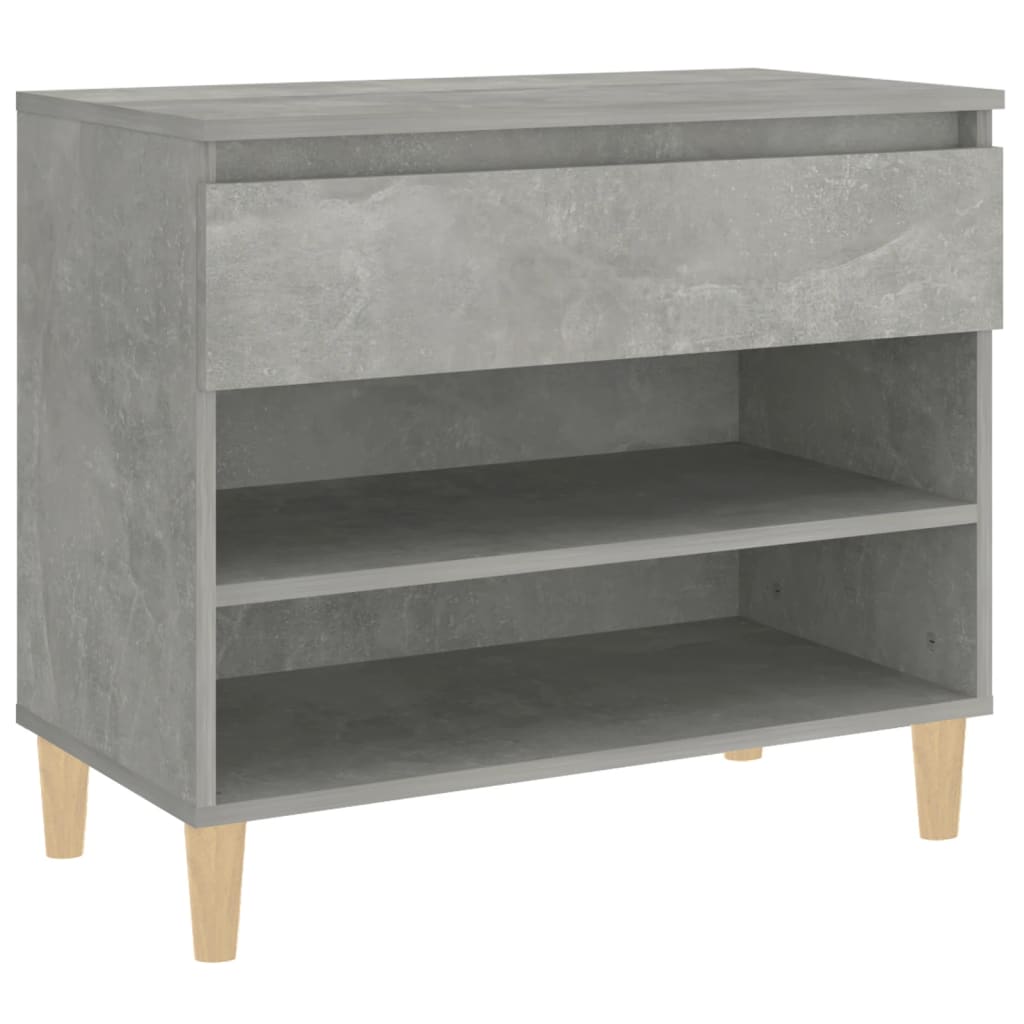 Scarpiera Grigio Cemento 70x36x60 cm in Legno Multistrato - homemem39