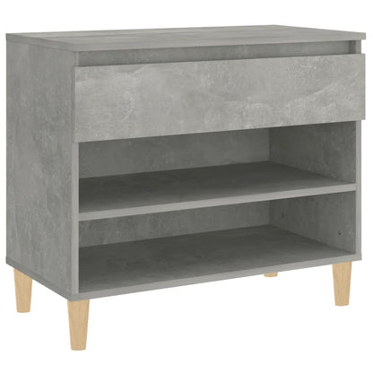 Scarpiera Grigio Cemento 70x36x60 cm in Legno Multistrato - homemem39