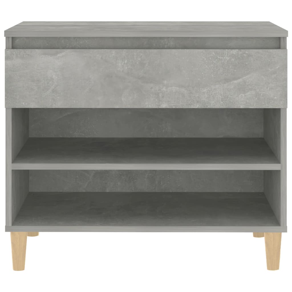 Scarpiera Grigio Cemento 70x36x60 cm in Legno Multistrato - homemem39