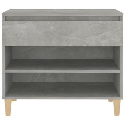 Scarpiera Grigio Cemento 70x36x60 cm in Legno Multistrato - homemem39