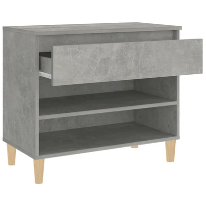 Scarpiera Grigio Cemento 70x36x60 cm in Legno Multistrato - homemem39