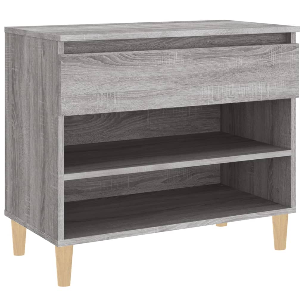 Scarpiera Grigio Sonoma 70x36x60 cm in Legno Multistrato - homemem39