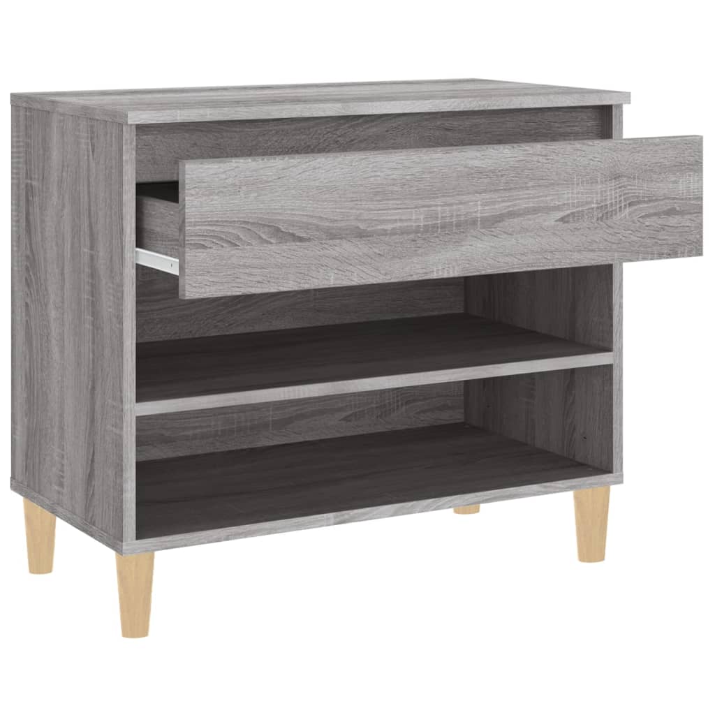 Scarpiera Grigio Sonoma 70x36x60 cm in Legno Multistrato - homemem39