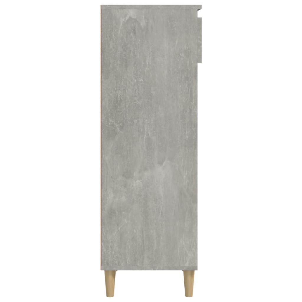 Scarpiera Grigio Cemento 40x36x105 cm in Legno Multistrato - homemem39