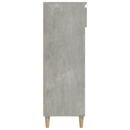 Scarpiera Grigio Cemento 40x36x105 cm in Legno Multistrato - homemem39