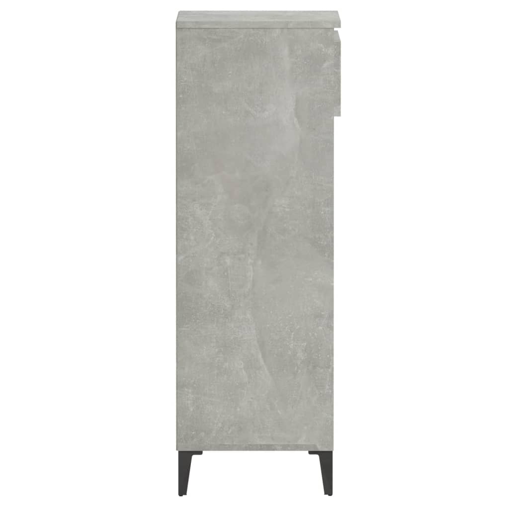 Scarpiera Grigio Cemento 40x36x105 cm in Legno Multistrato - homemem39