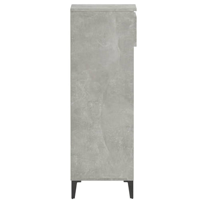 Scarpiera Grigio Cemento 40x36x105 cm in Legno Multistrato - homemem39