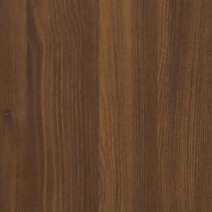 Scarpiera Rovere Marrone 40x36x105 cm in Legno Multistrato