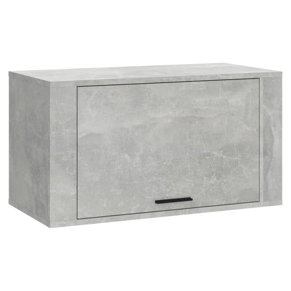 Scarpiera a Parete Grigio Cemento 70x35x38 cm Legno Multistrato - homemem39