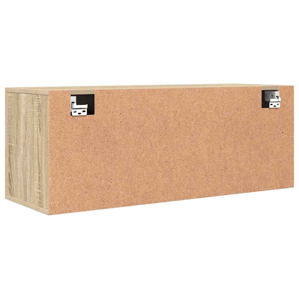 Scarpiera a Muro Rovere Sonoma 100x35x38cm in Legno Multistrato - homemem39
