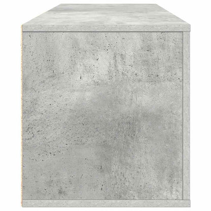 Scarpiera a Muro Grigio Cemento100x35x38cm in Legno Multistrato - homemem39