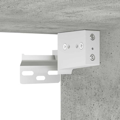 Scarpiera a Muro Grigio Cemento100x35x38cm in Legno Multistrato - homemem39