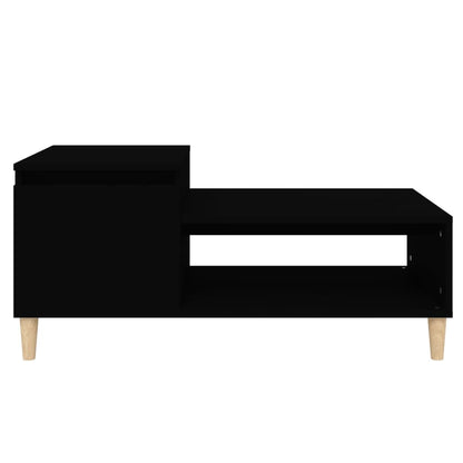 Tavolino da Salotto Nero 100x50x45 cm in Legno Multistrato | homemem39