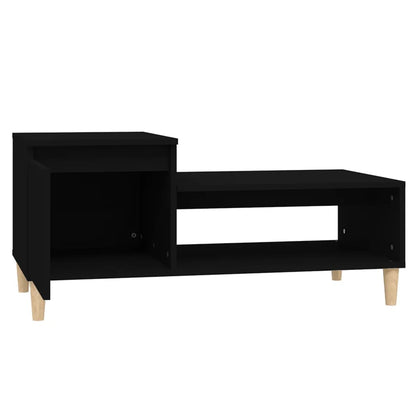 Tavolino da Salotto Nero 100x50x45 cm in Legno Multistrato | homemem39