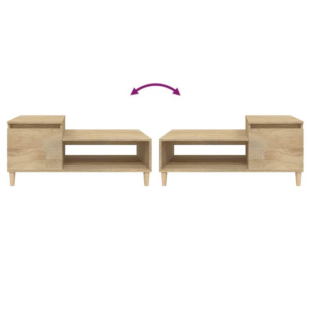 Tavolino da Salotto Rovere Sonoma 100x50x45cm Legno Multistrato