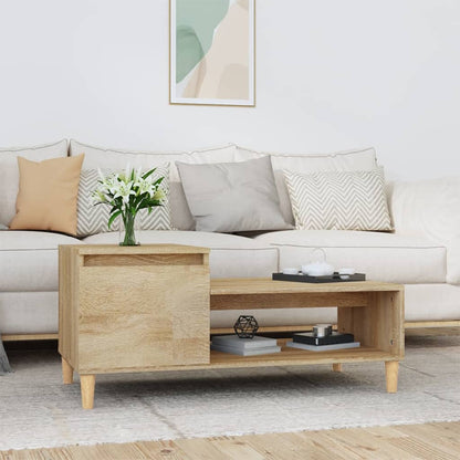 Tavolino da Salotto Rovere Sonoma 100x50x45cm Legno Multistrato | homemem39