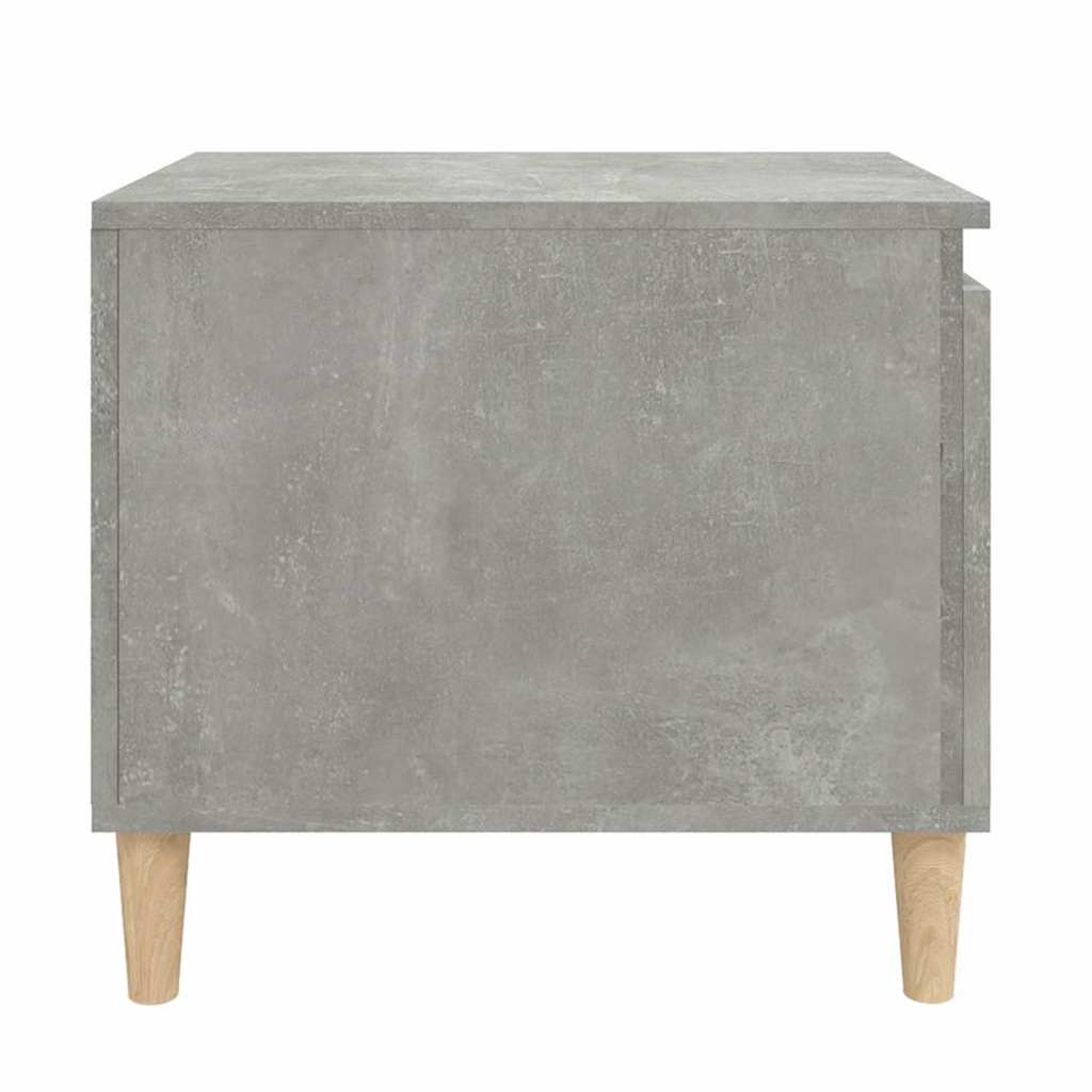 Tavolino Salotto Grigio Cemento 100x50x45 cm Legno Multistrato