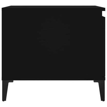 Tavolino da Salotto Nero 100x50x45 cm in Legno Multistrato