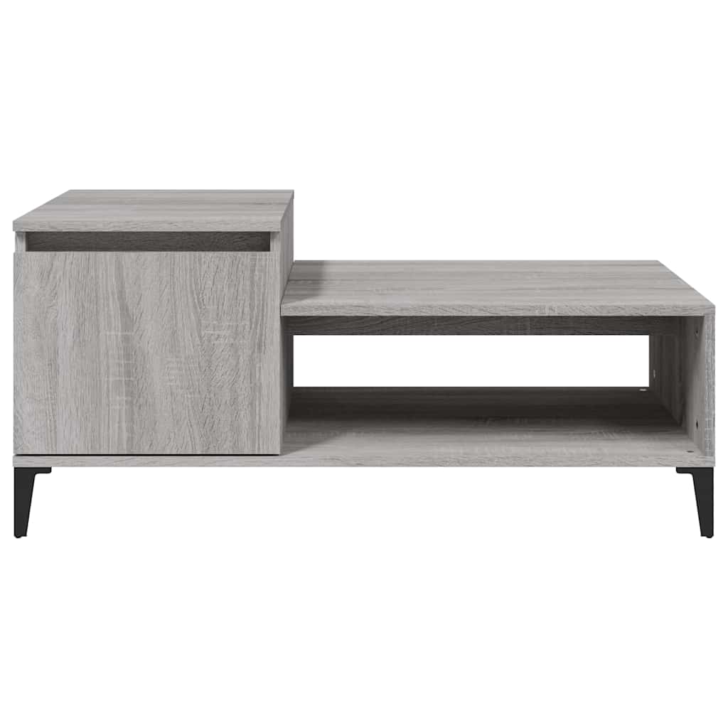 Tavolino da Salotto grigio sonoma 100x50x45cm Legno Multistrato