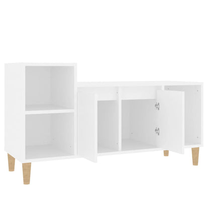 Mobile Porta TV Bianco 100x35x55 cm in Legno Multistrato