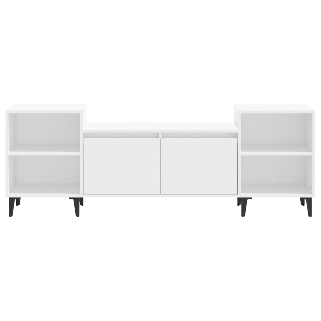 Mobile Porta TV Bianco 160x35x55 cm in Legno Multistrato - homemem39