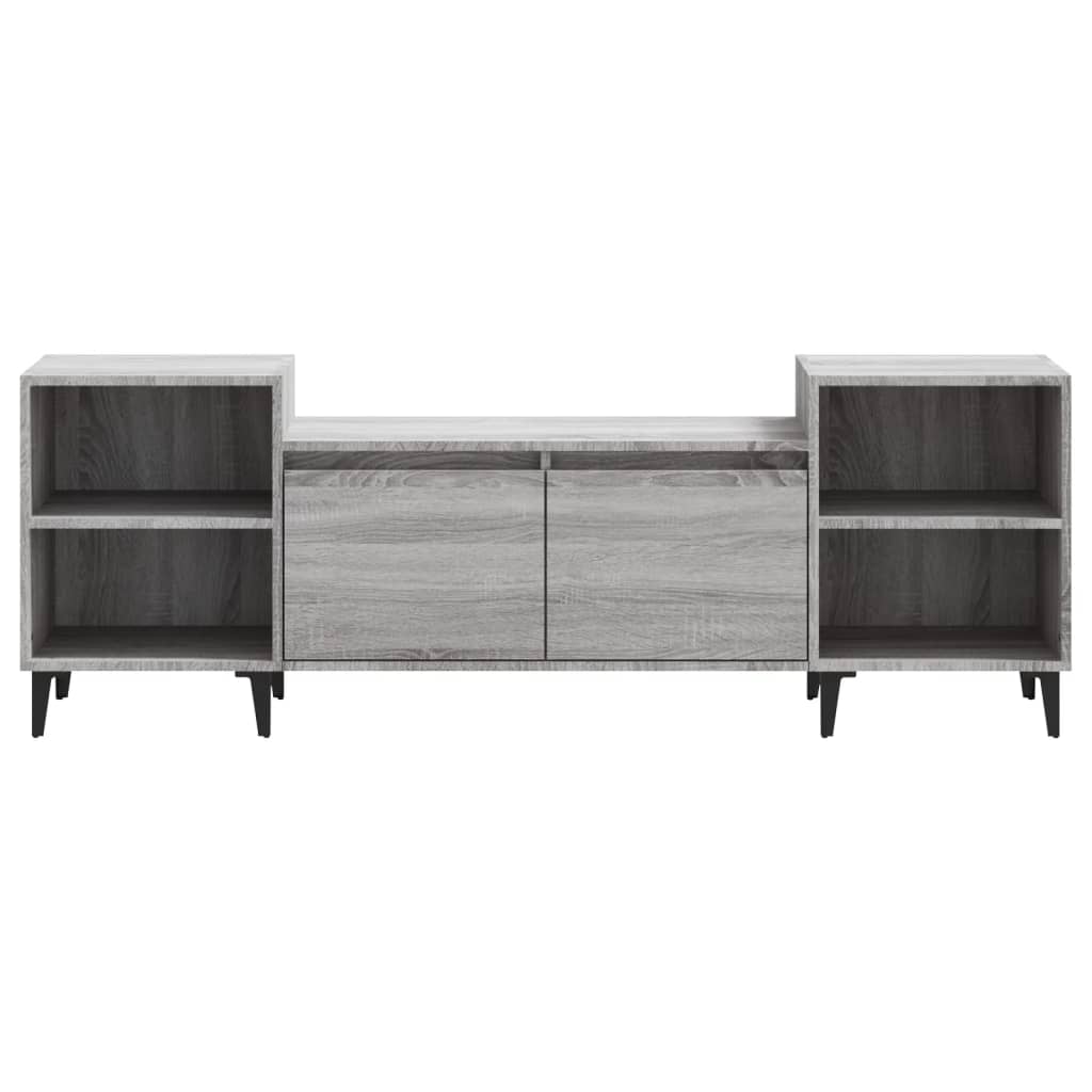 Mobile TV Grigio Sonoma 160x35x55 cm in Legno Multistrato - homemem39