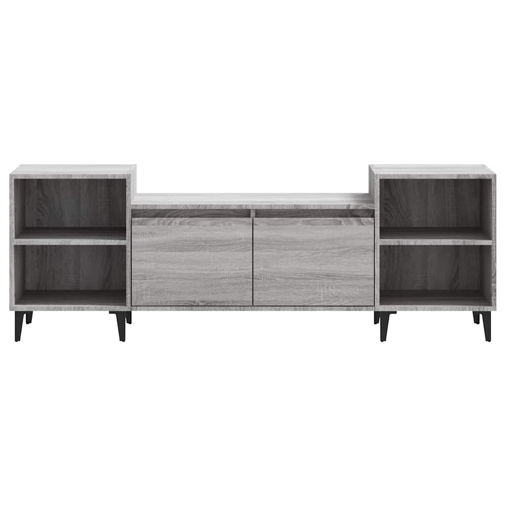 Mobile TV Grigio Sonoma 160x35x55 cm in Legno Multistrato