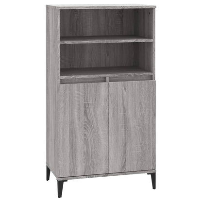 Credenza Grigio Sonoma 60x36x110 cm in Legno Multistrato - homemem39