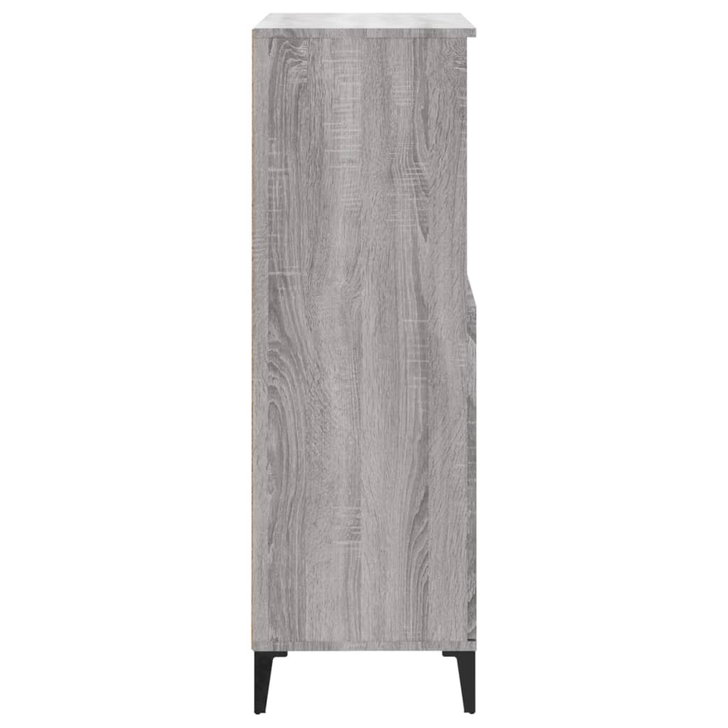 Credenza Grigio Sonoma 60x36x110 cm in Legno Multistrato - homemem39
