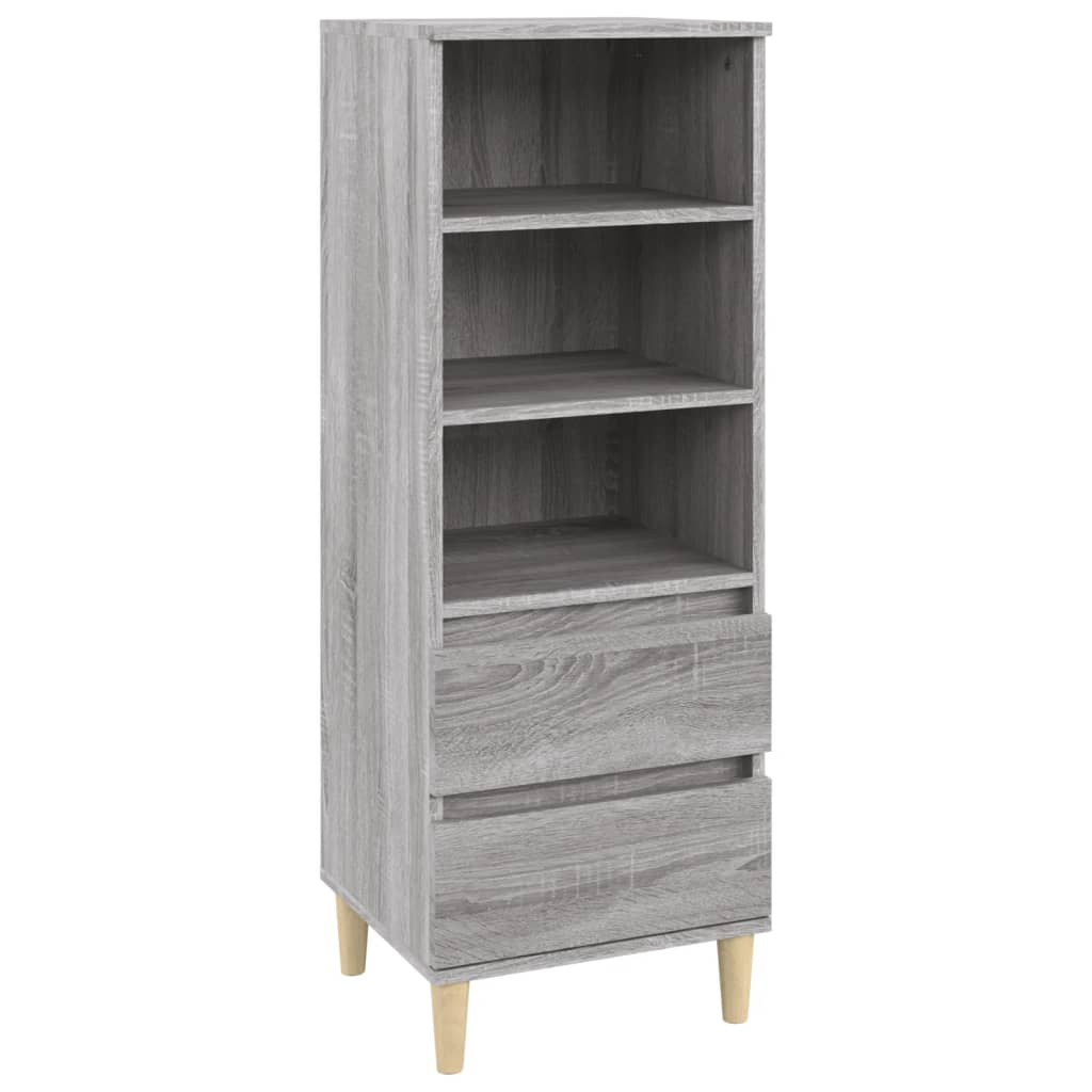 Credenza Grigio Sonoma 40x36x110 cm in Legno Multistrato - homemem39