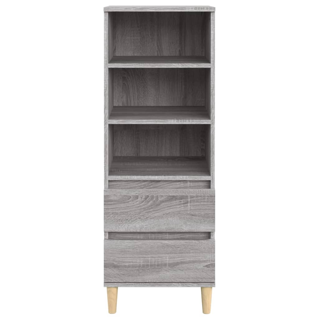 Credenza Grigio Sonoma 40x36x110 cm in Legno Multistrato - homemem39