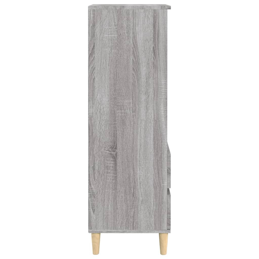 Credenza Grigio Sonoma 40x36x110 cm in Legno Multistrato