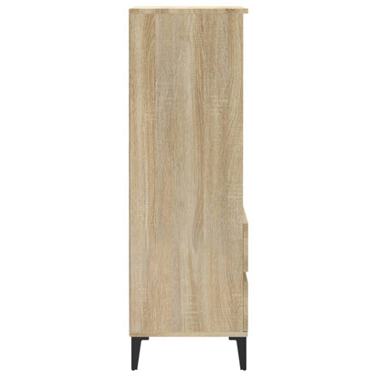 Credenza Rovere Sonoma 40x36x110 cm in Legno Multistrato