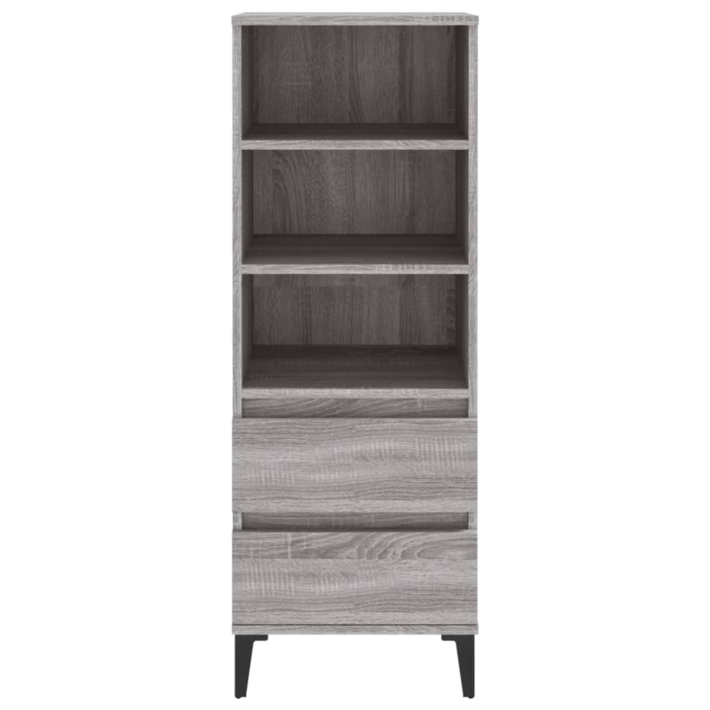 Credenza Grigio Sonoma 40x36x110 cm in Legno Multistrato - homemem39