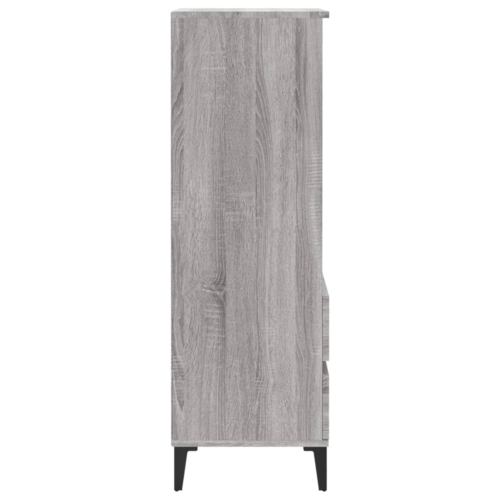 Credenza Grigio Sonoma 40x36x110 cm in Legno Multistrato