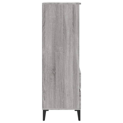 Credenza Grigio Sonoma 40x36x110 cm in Legno Multistrato