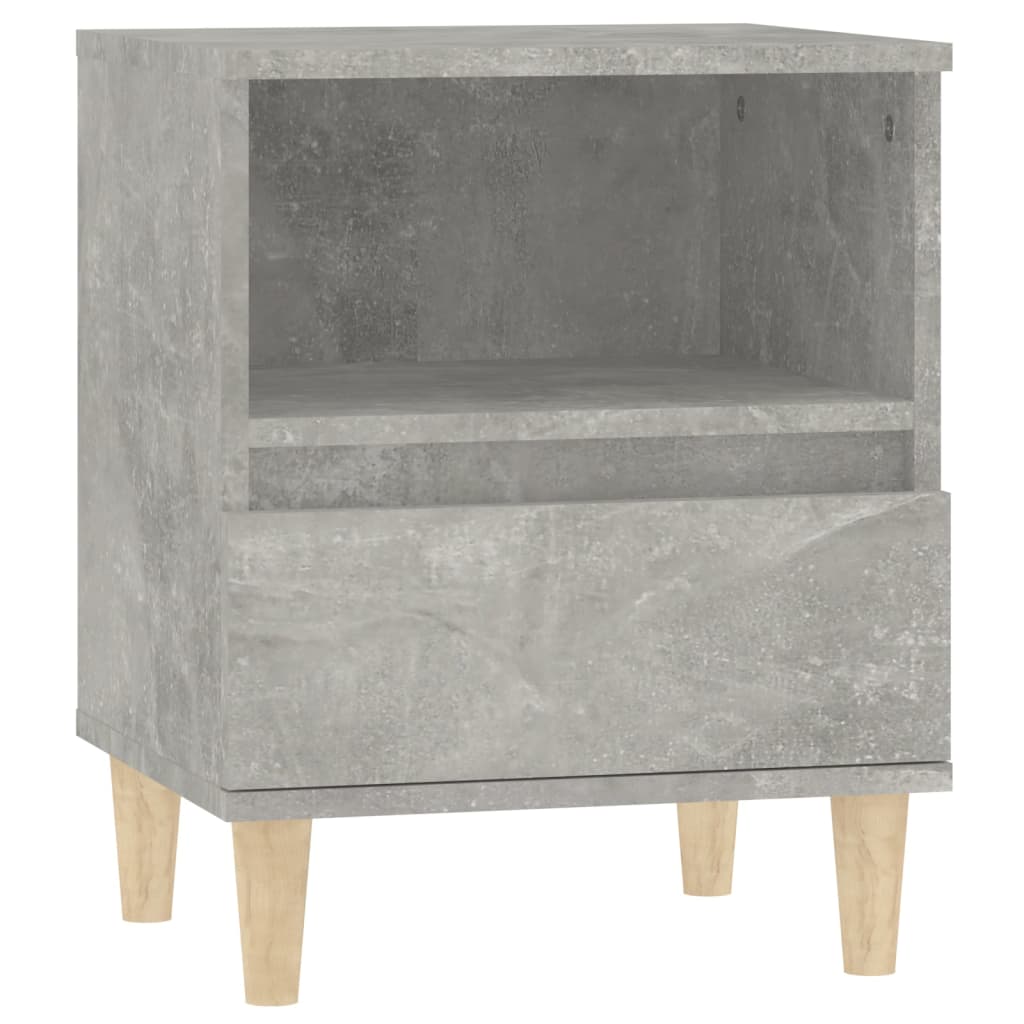 Comodino Grigio Cemento 40x35x50 cm - homemem39