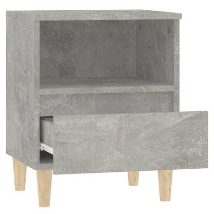 Comodino Grigio Cemento 40x35x50 cm - homemem39