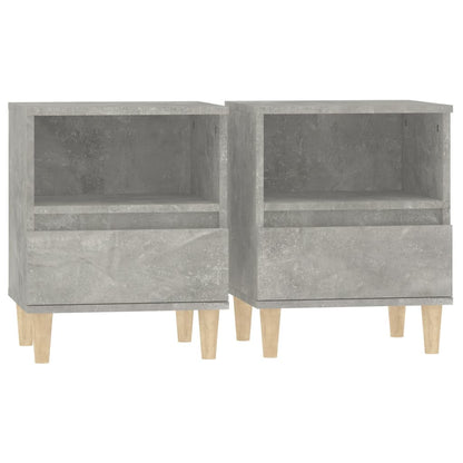 Comodini 2 pz Grigio Cemento 40x35x50 cm - homemem39