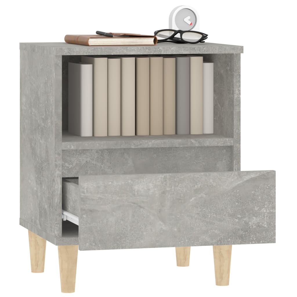 Comodini 2 pz Grigio Cemento 40x35x50 cm - homemem39
