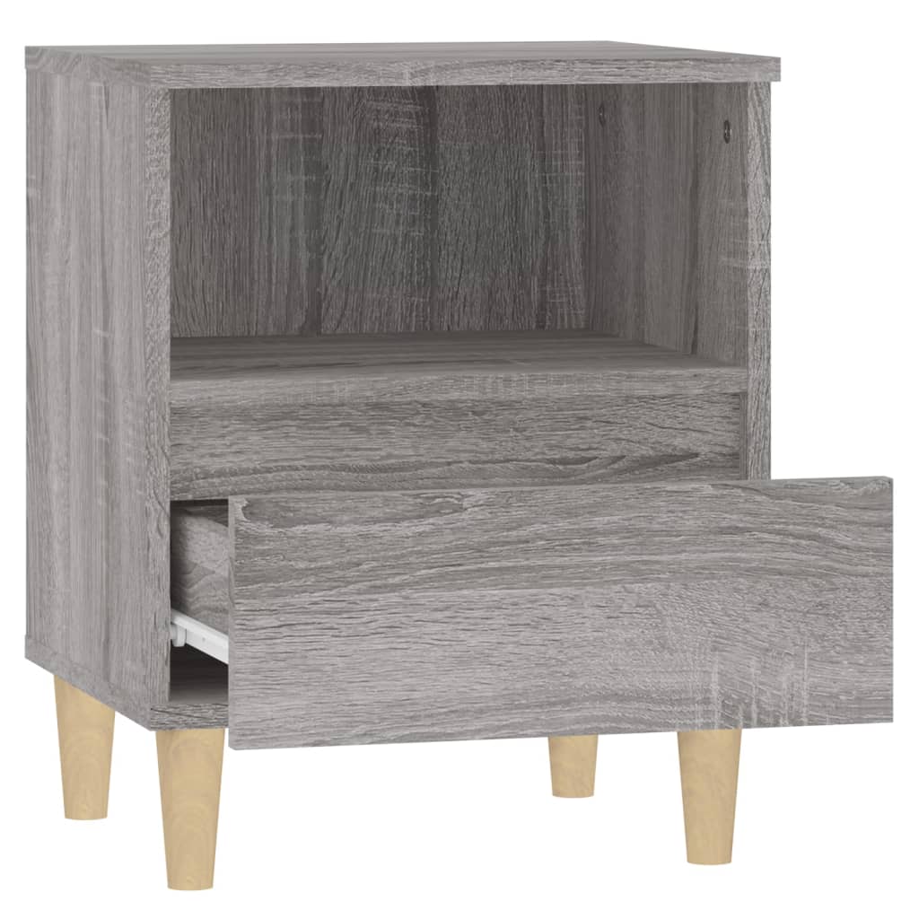 Comodino 2 pz Grigio Sonoma 40x35x50 cm - homemem39