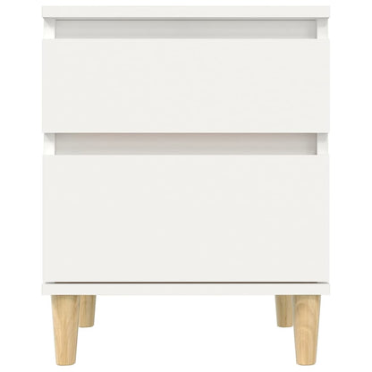 Comodini 2 pz in Bianco 40x35x50 cm