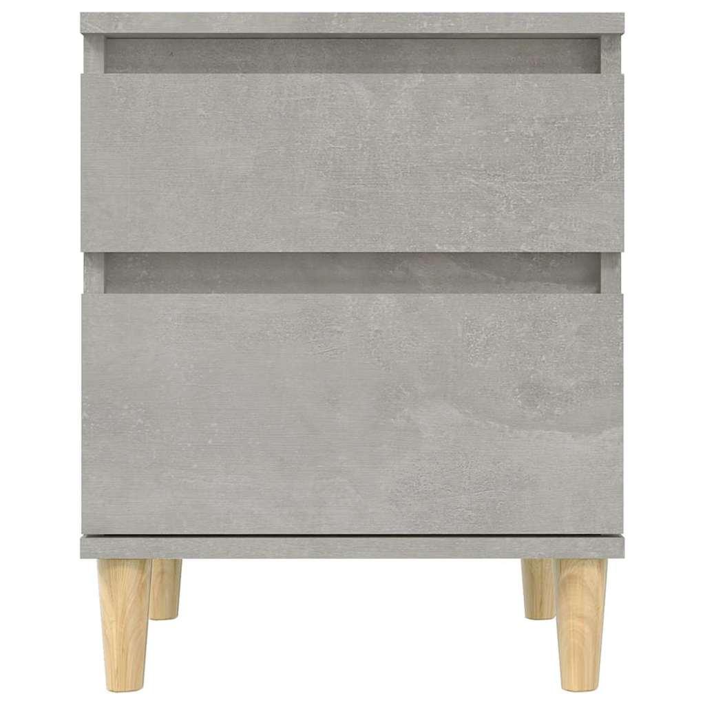 Comodini 2 pz Grigio Cemento 40x35x50 cm