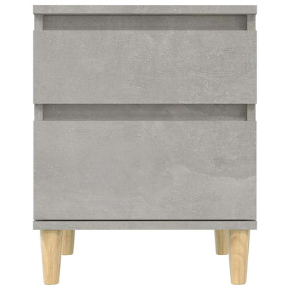 Comodini 2 pz Grigio Cemento 40x35x50 cm