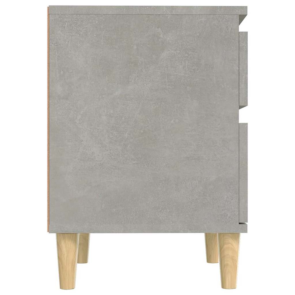 Comodini 2 pz Grigio Cemento 40x35x50 cm